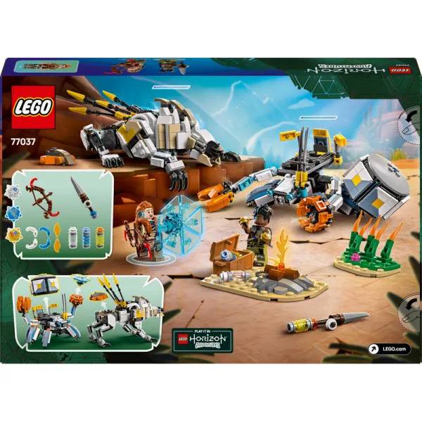 Фото Конструктор LEGO Horizon Forbidden West Adventures Aloy и Varl против Shell-Walker и Sawtooth 768 эл (77037)