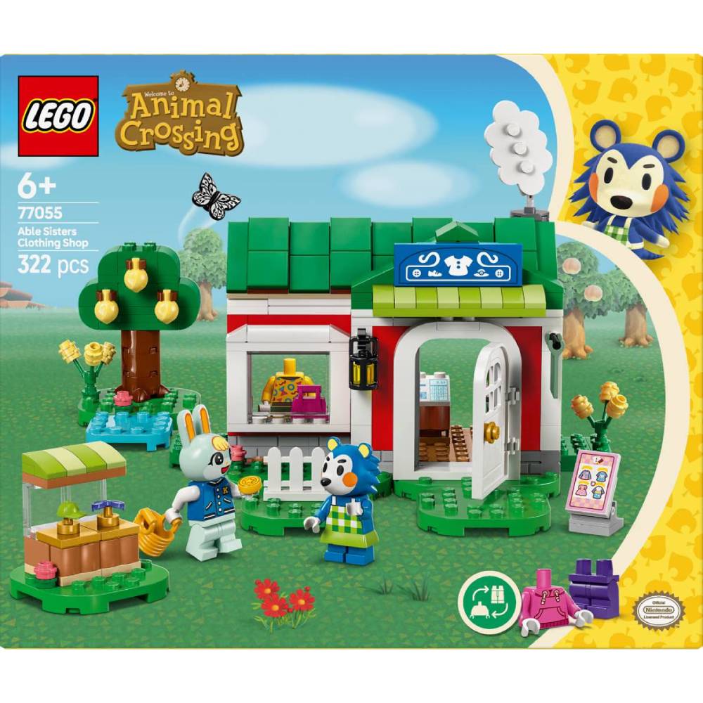 Конструктор LEGO Animal Crossing Магазин одежды, принадлежащей Able Sisters 322 эл (77055) Тематика компьютерные игры