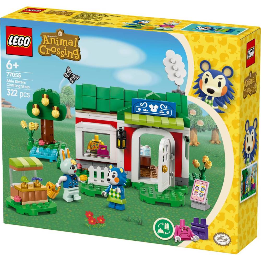 Конструктор LEGO Animal Crossing Магазин одежды, принадлежащей Able Sisters 322 эл (77055) Серия Lego Animal Crossing