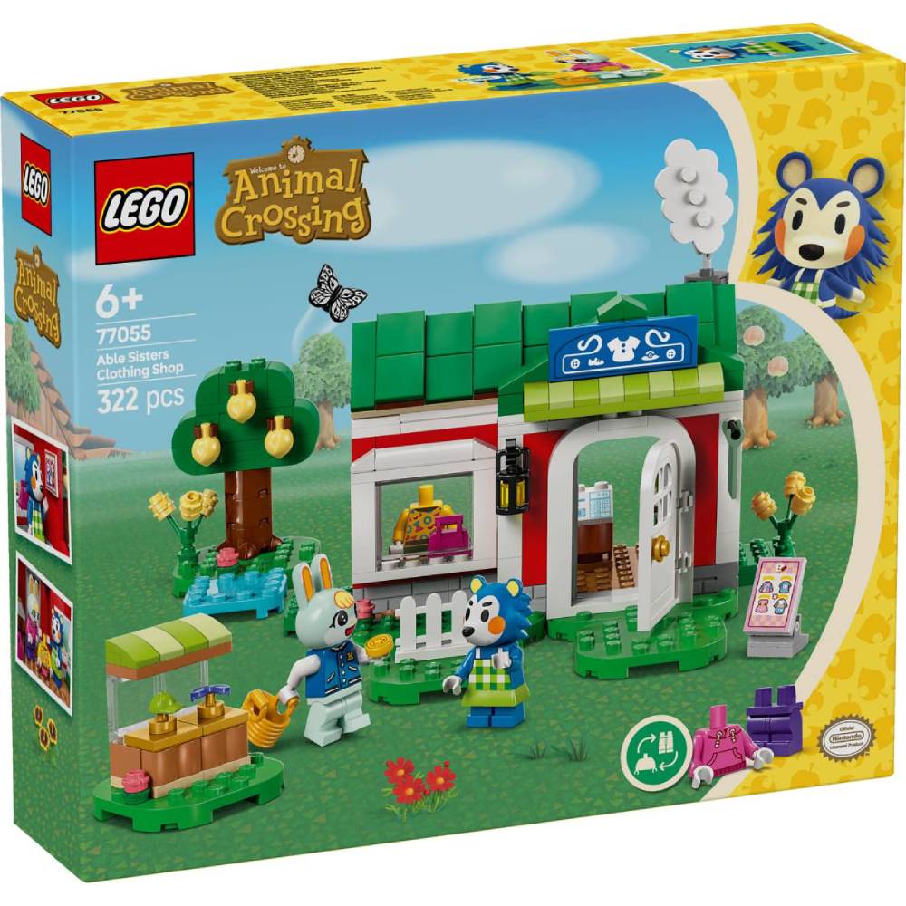 Конструктор LEGO Animal Crossing Магазин одежды, принадлежащей Able Sisters 322 эл (77055) Крепление блок