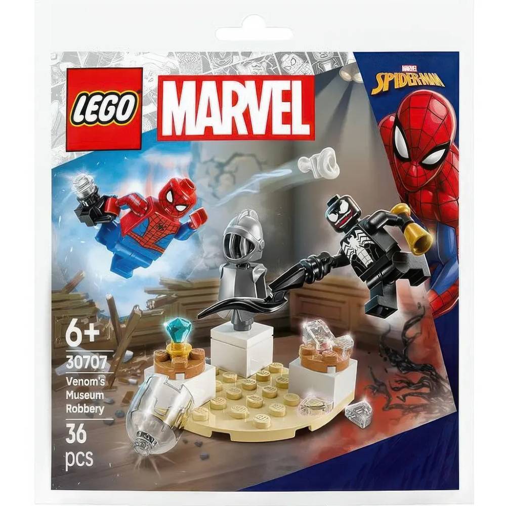 Конструктор LEGO Super Heroes Пограбування музею Веномом 36 деталей (30707) Тип унікальні деталі