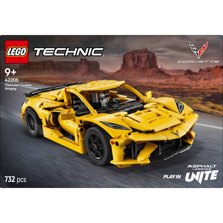 Конструктор LEGO Technic Chevrolet Corvette Stingray 732 деталі (42205) Кріплення блок
