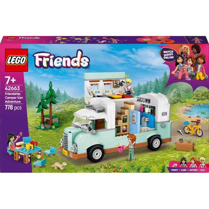 Конструктор LEGO Friends Пригоди на фургоні дружби 778 деталей (42663) Тематика транспорт