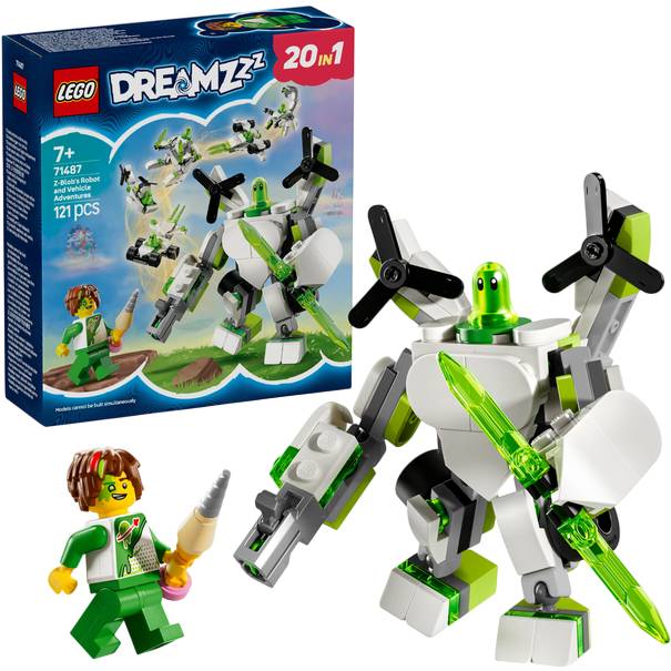 Конструктор LEGO DREAMZzz Робот Зет-Блоб и гоночные приключения 121 деталь (71487) Тип уникальные детали