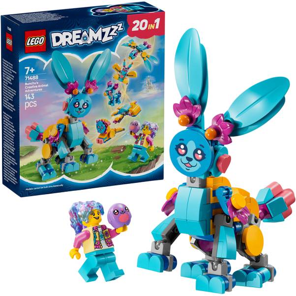 Конструктор LEGO DREAMZzz Творческие животные приключения Бунчу 143 деталь (71488) Тип уникальные детали