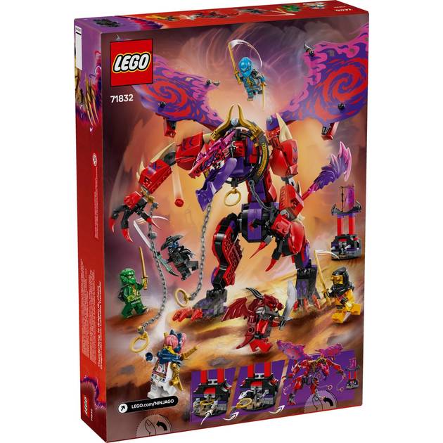 Конструктор LEGO Ninjago Дракон Хаоса Громозуб 668 деталей (71832) Тематика драконы
