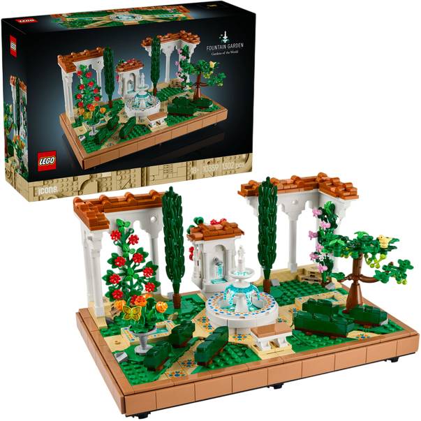 Конструктор LEGO Icons Сад фонтанов 1302 детали (10359) Тип уникальные детали
