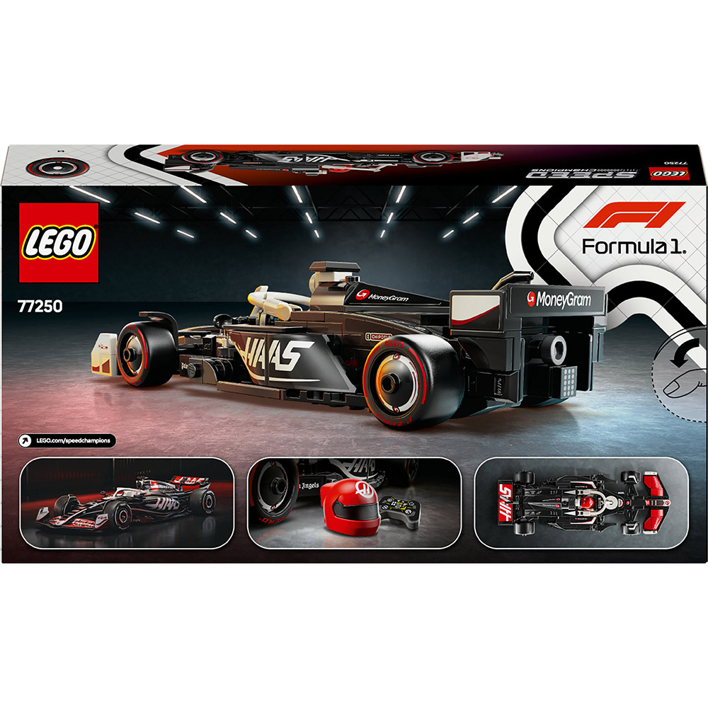 Фото Конструктор LEGO Speed Champions Автомобиль для гонок MoneyGram Haas F1 Team VF-24 242 детали (77250)