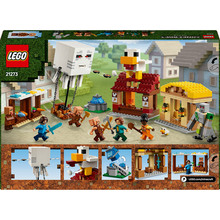 Конструктор LEGO Minecraft Напад на село з повітряною кулею Гаст 555 деталей (21273)