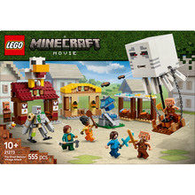 Конструктор LEGO Minecraft Напад на село з повітряною кулею Гаст 555 деталей (21273)
