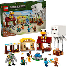 Конструктор LEGO Minecraft Напад на село з повітряною кулею Гаст 555 деталей (21273)