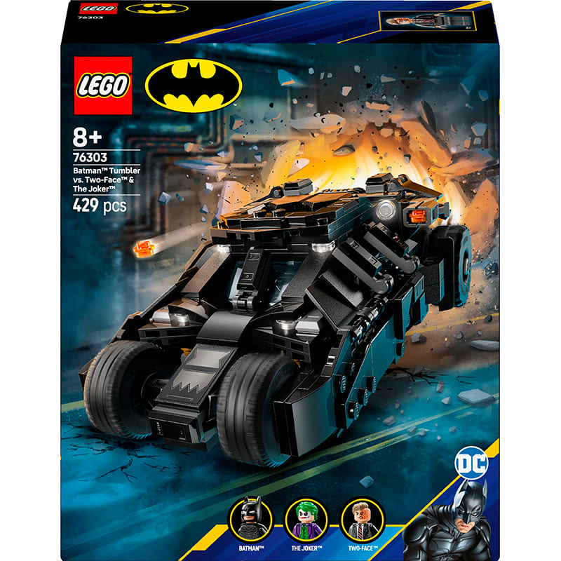 Заказать Конструктор LEGO DC Batman Бэтмен Тумблер против Двуликого и Джокера 429 эл (76303)