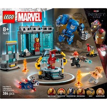 Конструктор LEGO Super Heroes Marvel Лабораторія Залізної Людини: зал обладунків 384 ел (76315)