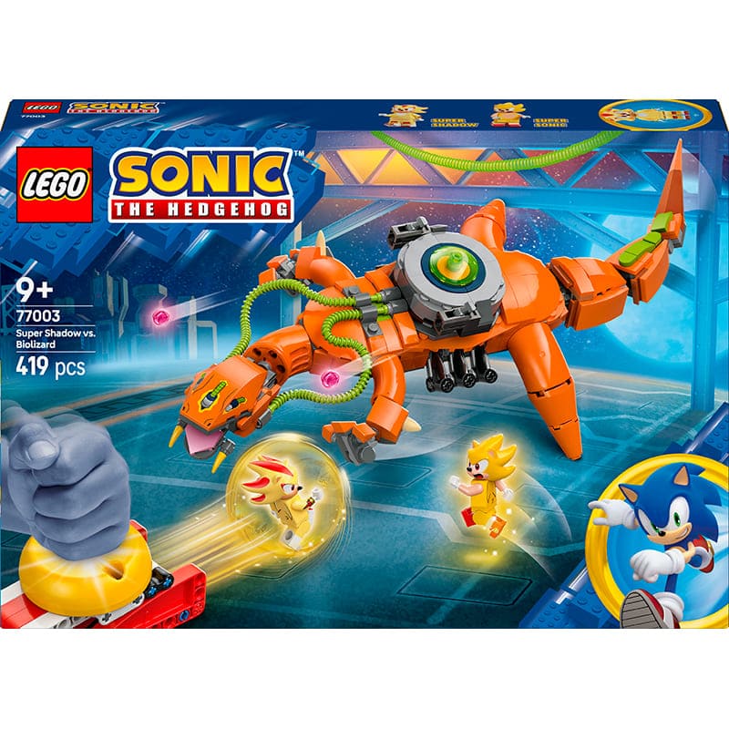 Конструктор LEGO Sonic the Hedgehog: Sonic Super Shadow vs. Biolizard 419 ел (77003) Тематика герої фільмів і мультфільмів