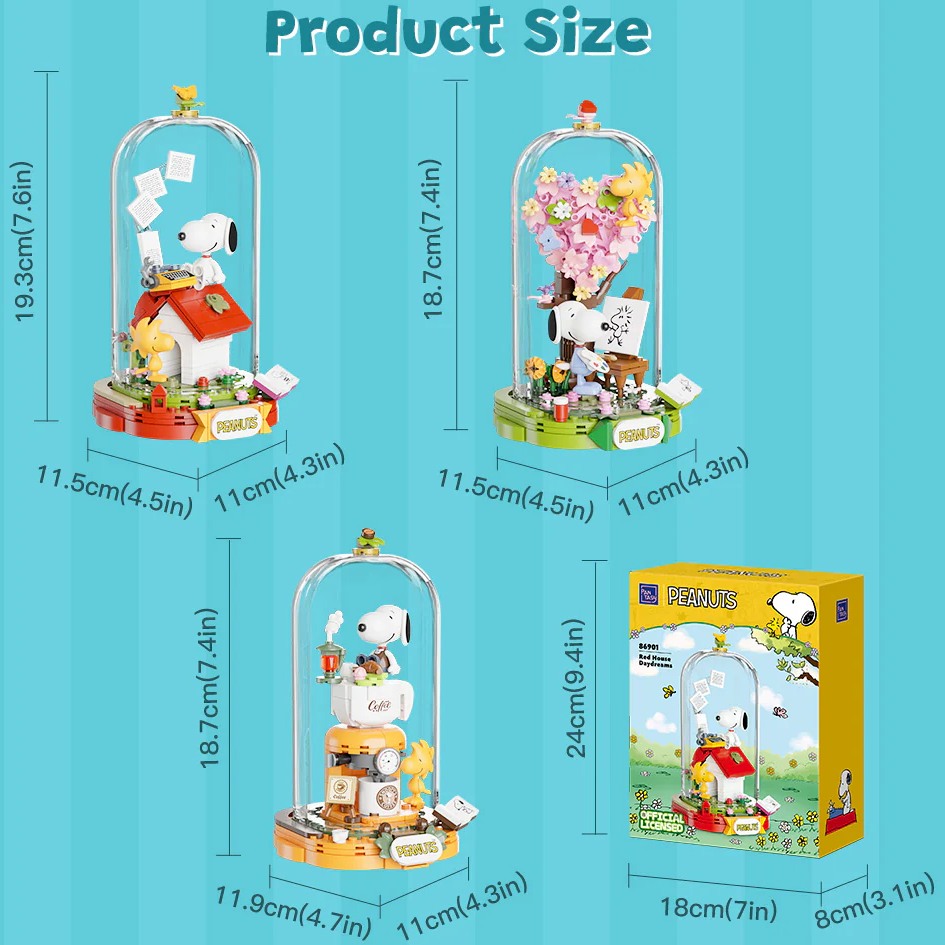 Конструктор PANTASY Snoopy Червоний дім мрії (86901) Головний персонаж Снупі