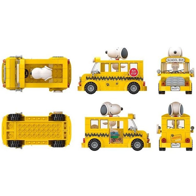 Конструктор PANTASY Snoopy Шкільний автобус (86906) Тип унікальні деталі