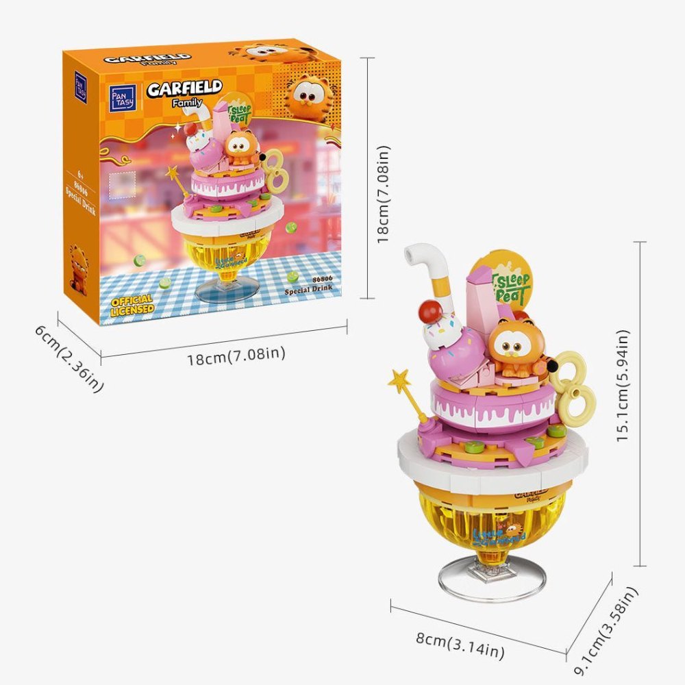 Конструктор PANTASY Garfield Foodie Коктейль (86806) Тематика тематический
