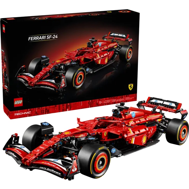 Конструктор LEGO Technic Автомобиль F1 Ferrari SF-24 1361 деталь (42207) Тип классический