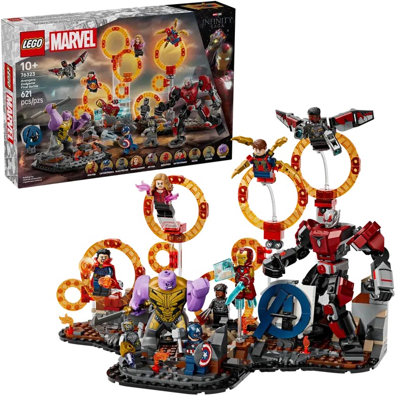 Конструктор LEGO Super Heroes Мстители Завершение Решающая битва 621 деталь (76323) Тип классический