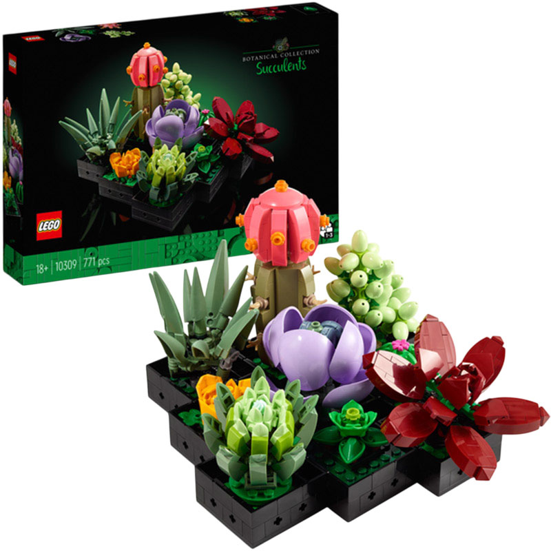 Конструктор LEGO Botanicals Сукуленти 771 деталь (10309-) Тип унікальні деталі