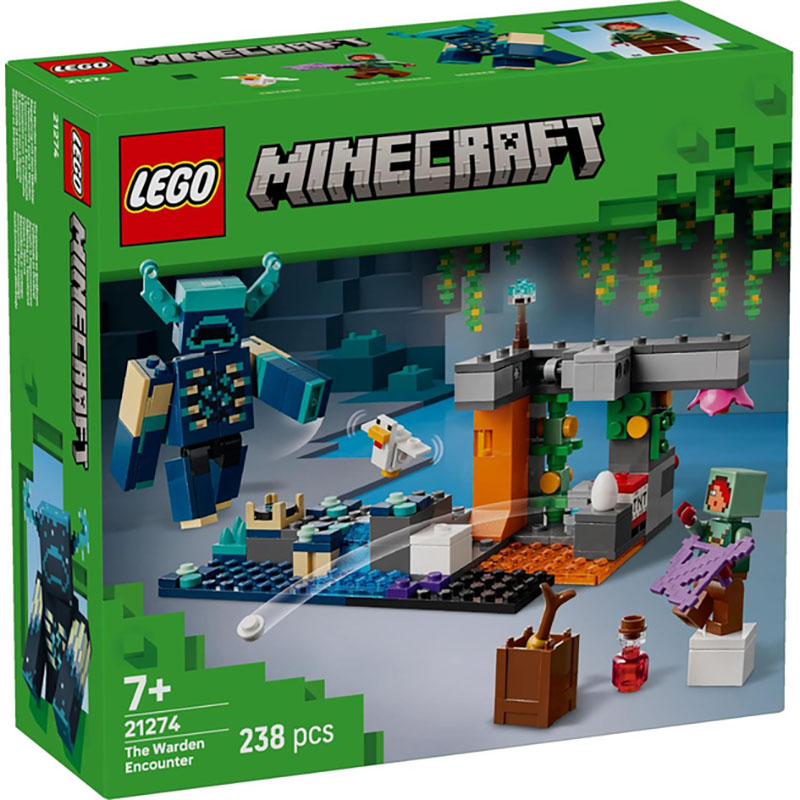 Конструктор LEGO Minecraft Зустріч з Боронителем 238 деталей (21274) Конструктор LEGO Minecraft Зустріч з Боронителем 238 деталей (21274)