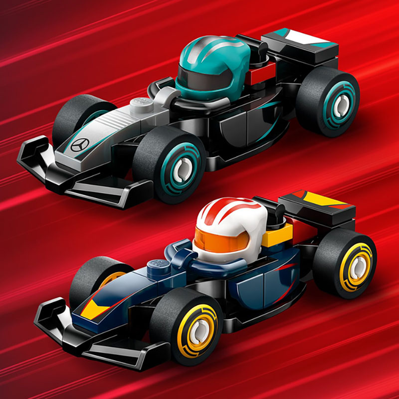 Зовнішній вигляд Конструктор LEGO Minifigures Колекційні автомобілі для гонок F1 29 деталей (71049)