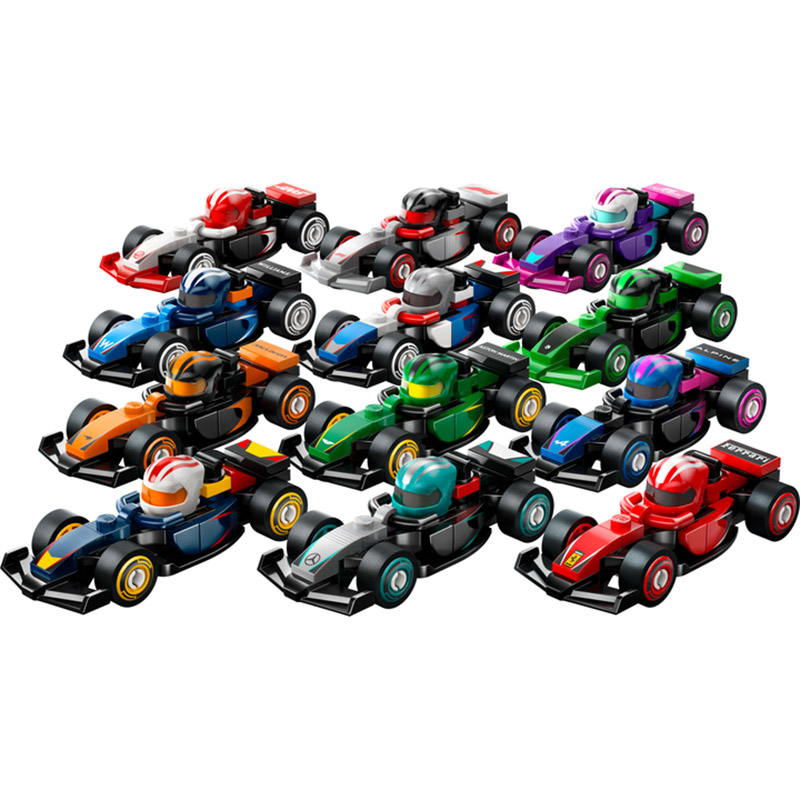 Конструктор LEGO Minifigures Колекційні автомобілі для гонок F1 29 деталей (71049) Тип класичний