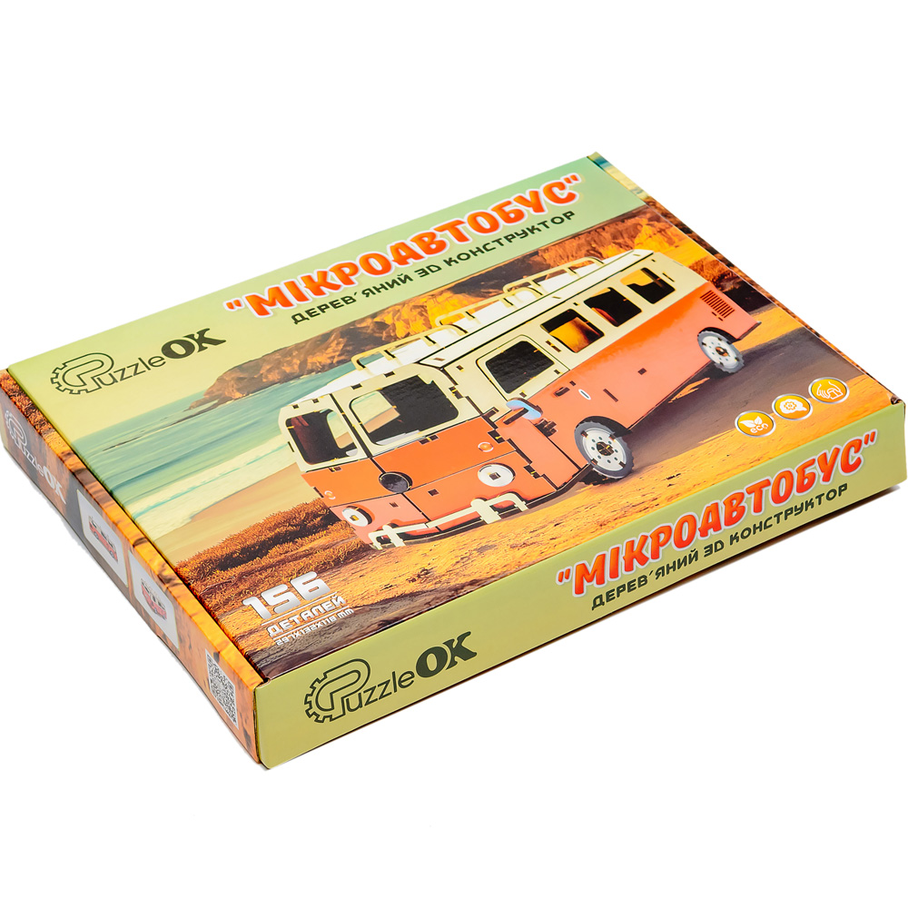 Зовнішній вигляд Конструктор PUZZLEOK 3D "Мікроавтобус" (Puz-00926)