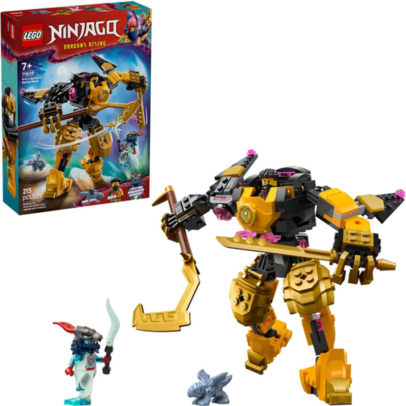 Конструктор LEGO Ninjago Боевой робот Арин Спин-джитсу 213 детали (71839) Тематика герои фильмов и мультфильмов