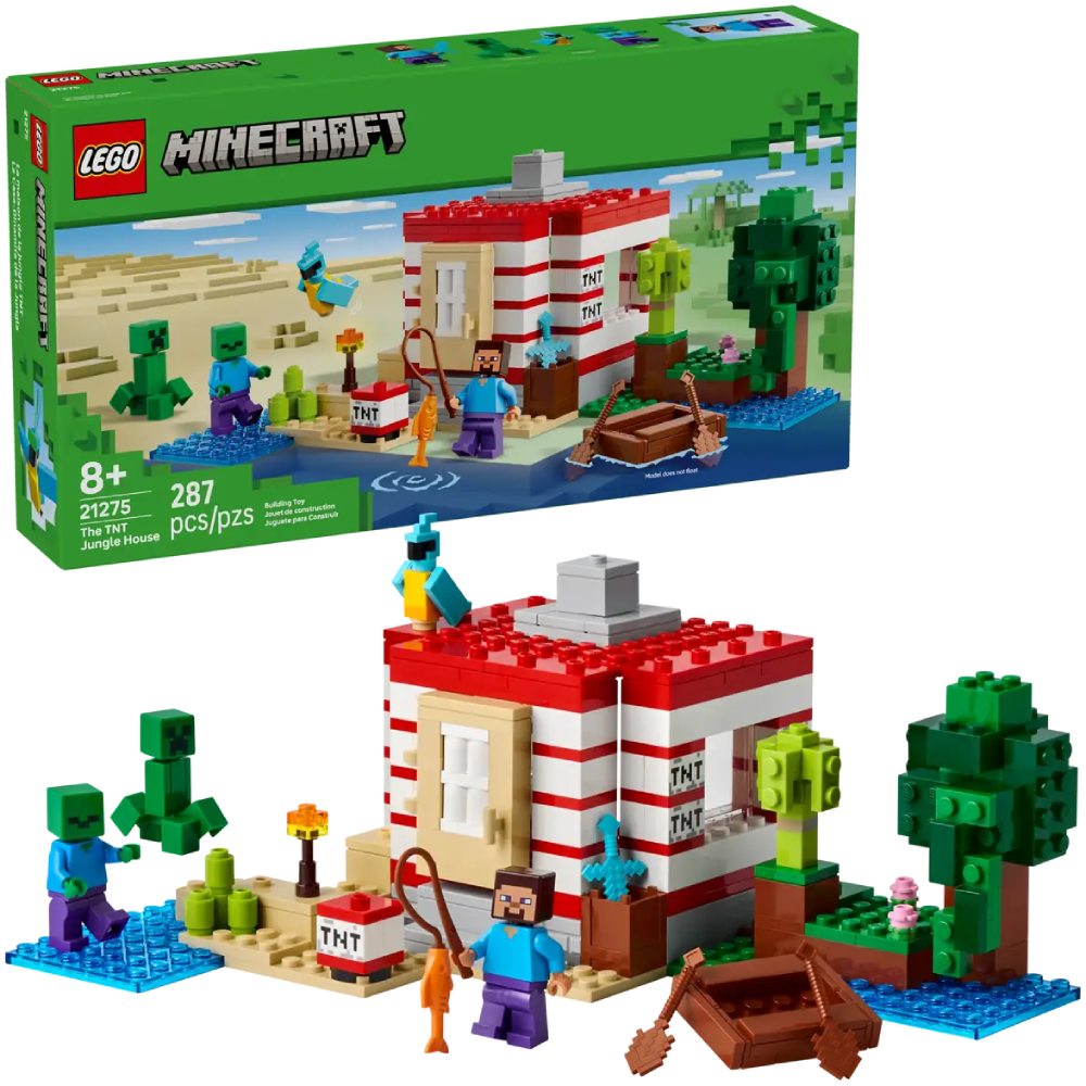Изображение Конструктор LEGO Minecraft Дом из взрывчатки в джунглях (21275)