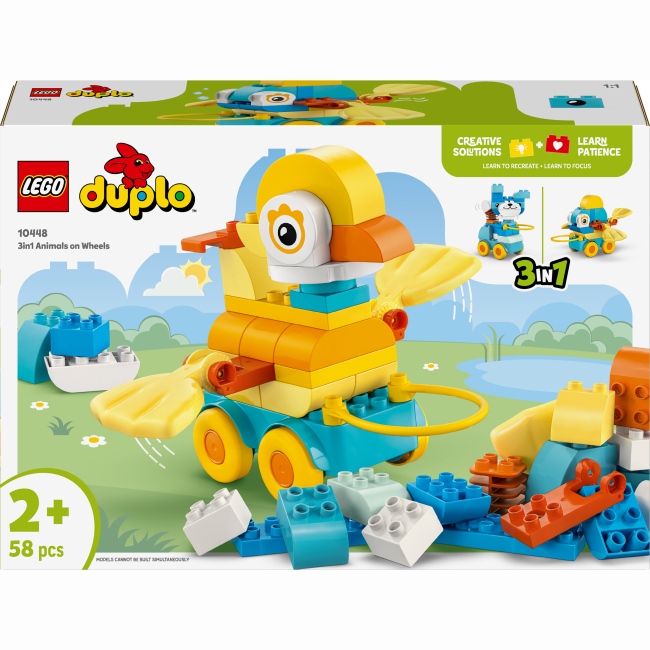 Конструктор LEGO Конструктор DUPLO Town Животные на колесах 3 в 1 (10448) Конструктор LEGO Конструктор DUPLO Town Животные на колесах 3 в 1 (10448)