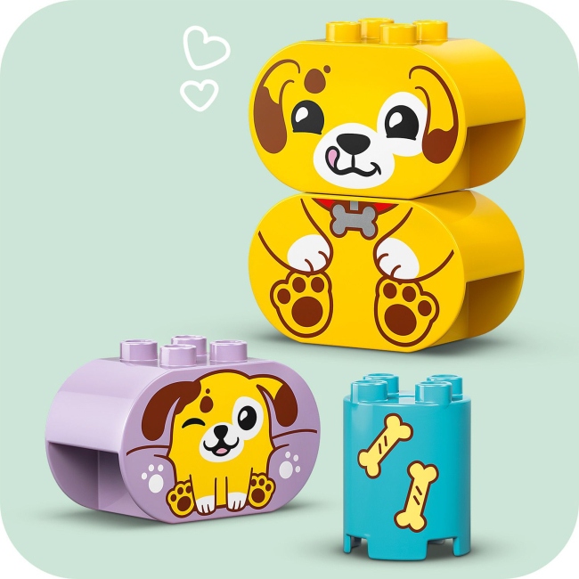 Конструктор LEGO DUPLO My First Сортировщик фигур: дом для щенков 17 деталей (10441) Крепление блок