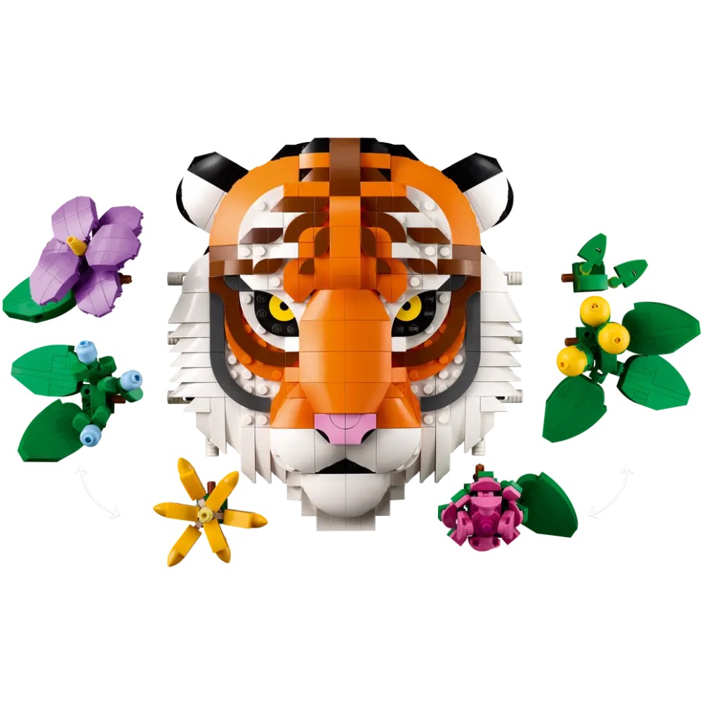 Конструктор LEGO Art Коллекция фауны Тигр (31217) Крепление блок