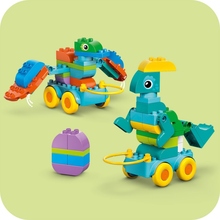 Конструктор LEGO DUPLO Town Динозавры на колесах 3 в 1 108 деталей (10451)