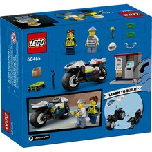 Конструктор LEGO City Погоня на полицейском мотоцикле (60455)