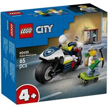Конструктор LEGO City Погоня на полицейском мотоцикле (60455)