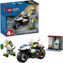 Конструктор LEGO City Погоня на полицейском мотоцикле (60455)