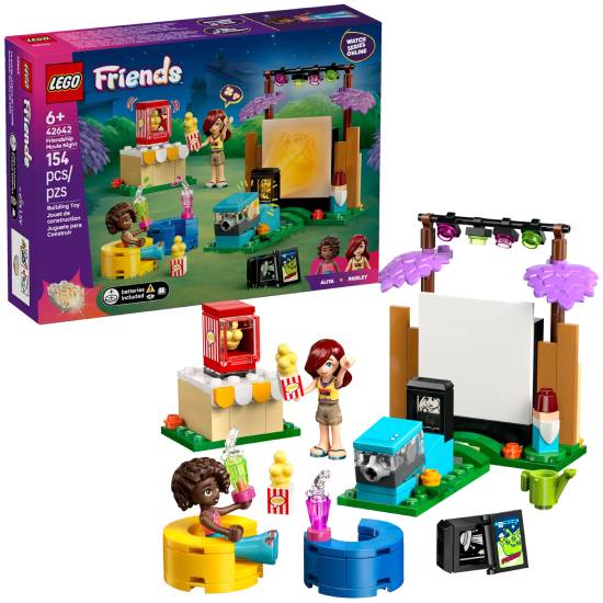 Конструктор LEGO Friends Вечер кино с друзьями 154 детали (42642) Тематика тематический
