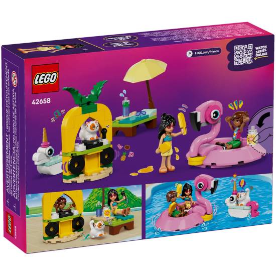 Конструктор LEGO Friends Вечеринка единорога и фламинго у бассейна 99 деталей (42658) Конструктор LEGO Friends Вечеринка единорога и фламинго у бассейна 99 деталей (42658)