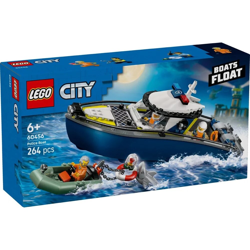 Конструктор LEGO City Погоня на поліцейському катері (60456) Конструктор LEGO City Погоня на поліцейському катері (60456)