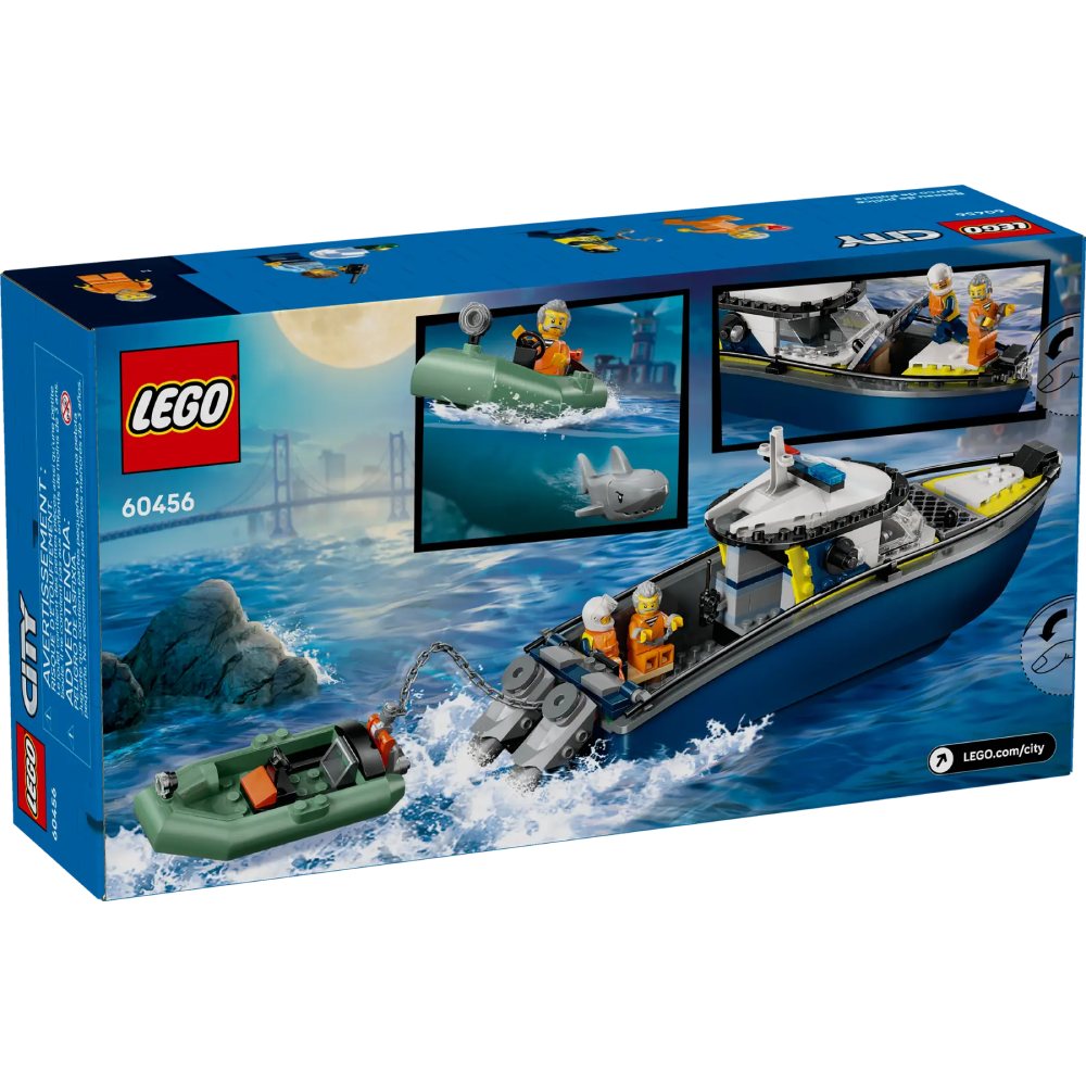 Покупка Конструктор LEGO City Погоня на поліцейському катері (60456)