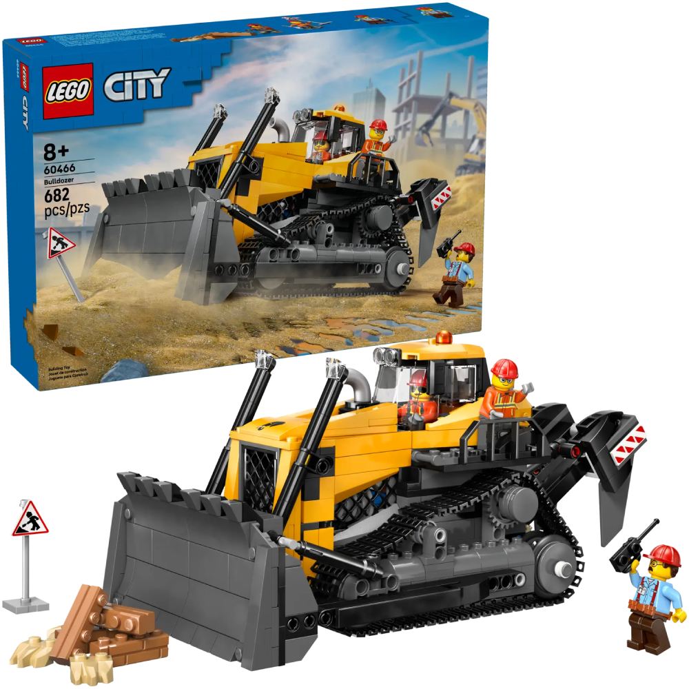 Замовити Конструктор LEGO City Жовтий бульдозер (60466)