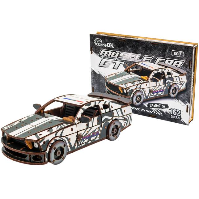 Конструктор PUZZLEOK Muscle Car 162 дет. White (Puz-00639) Конструктор PUZZLEOK Muscle Car 162 дет. White (Puz-00639)
