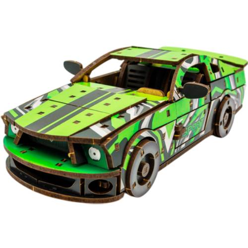 Конструктор PUZZLEOK Muscle Car 162 дет. Green (Puz-00640) Тематика транспорт