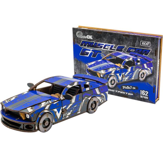 Конструктор PUZZLEOK Muscle Car 162 дет. Blue (Puz-00642) Конструктор PUZZLEOK Muscle Car 162 дет. Blue (Puz-00642)