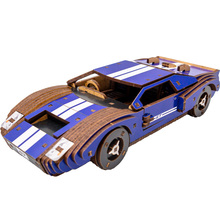 Конструктор PUZZLEOK 3D "Fast Car GT" 164 эл Blue (Puz-26915)
