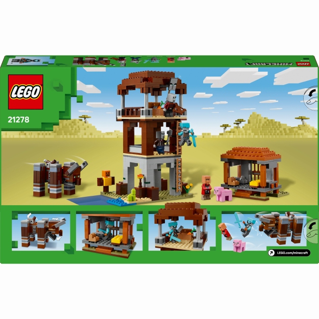 Конструктор LEGO Minecraft Аванпост разбойников и опустошитель (21278) Тематика компьютерные игры