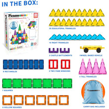 Конструктор PICASSO TILES THE BUILDING BLOCKS WITH CAR 61 деталь (817338028244)