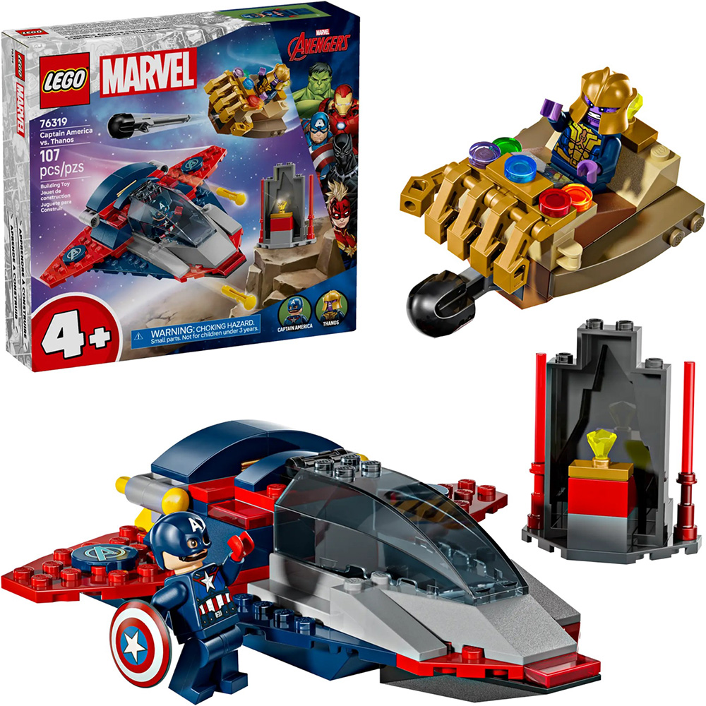 Зовнішній вигляд Конструктор LEGO Marvel Капітан Америка проти Таноса (76319)