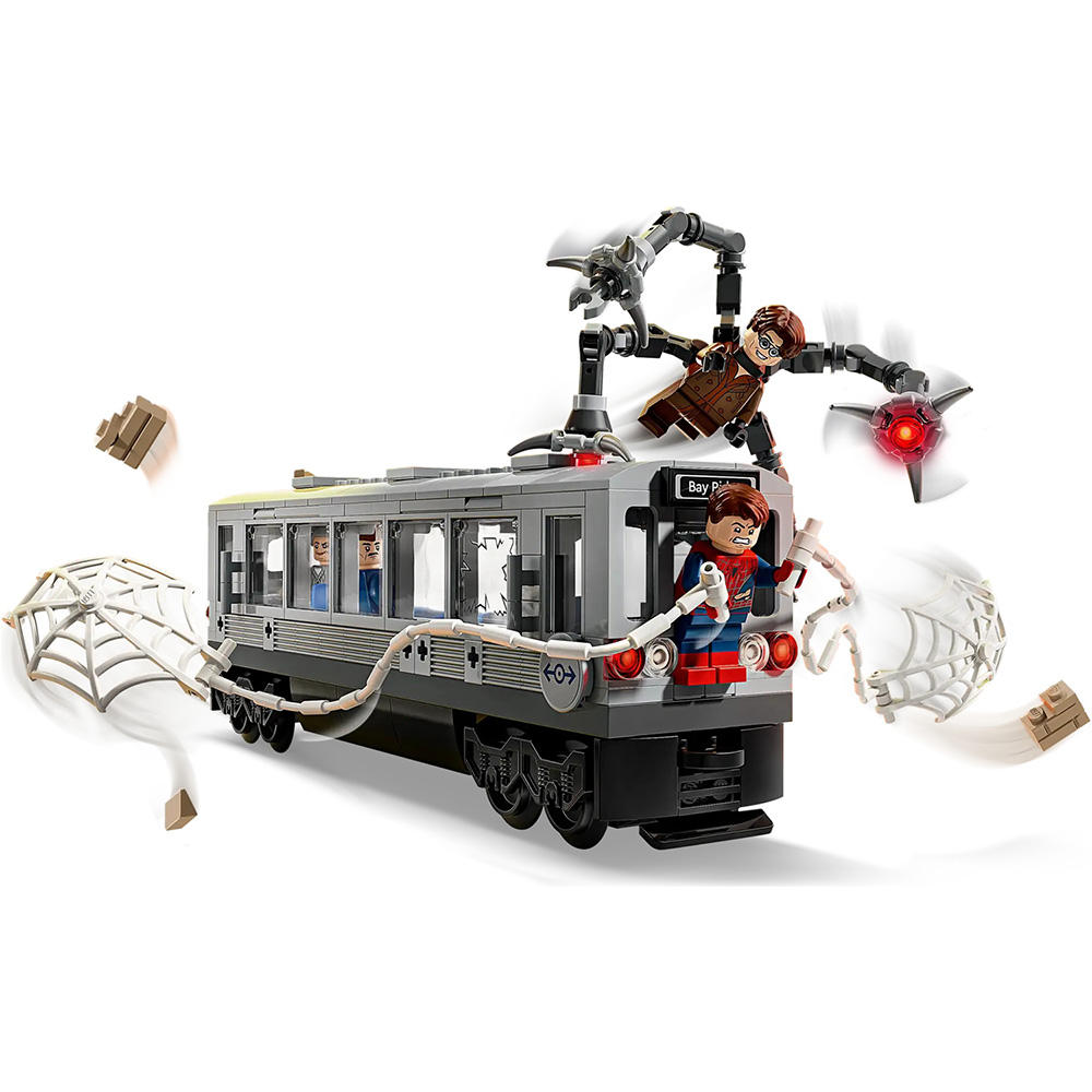 Конструктор LEGO Marvel Людина-Павук проти Дока Восьминога: Сцена в метро (76321) Тематика герої фільмів і мультфільмів